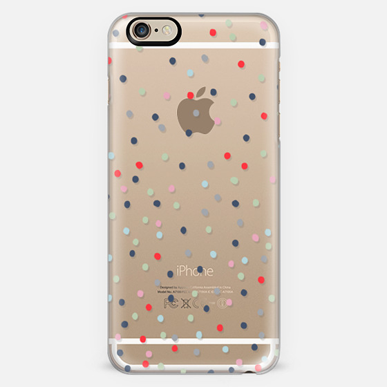 CONFETTI transparent iPhone 6 case by KIND OF STYLE | Casetify